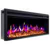Електрокамін ArtiFlame AF38 Multicolor з обігрівом і звуком горіння вогню