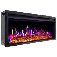 Электрокамин ArtiFlame AF38 Multicolor с обогревом и звуком горения огня