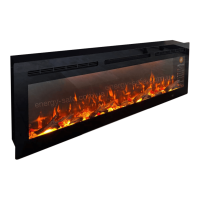 Электрокамин настенный ArtiFlame AF50WR с обогревом и звуком 
