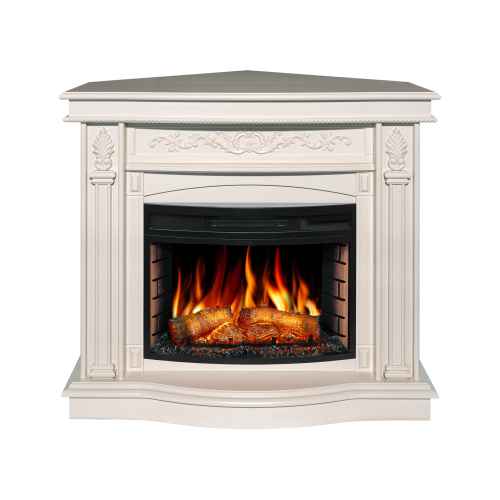 Электрокамин 2в1 ArtiFlame Cardinal AF25 белый дуб