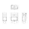 Каминная топка BOKAR 855047 LG 17 кВт White Ceramatex
