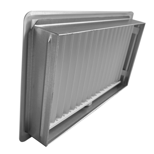 Решітка для каміна металева Darco Рж4 Light, 335х195 мм, графіт з листком