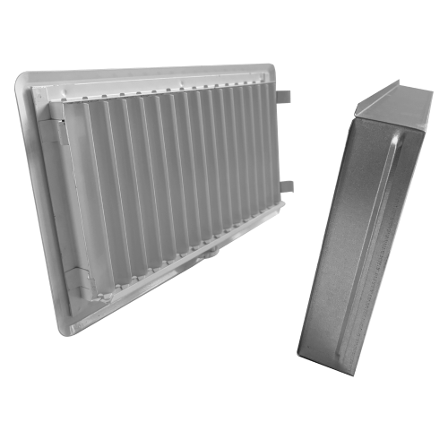 Решітка для каміна металева Darco Рж4 Light, 335х195 мм, графіт з листком