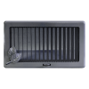 Решітка для каміна металева Darco Рж4 Light, 335х195 мм, графіт з листком