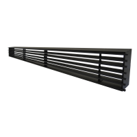 Металлическая решетка Loft, 1000х100 мм, черная