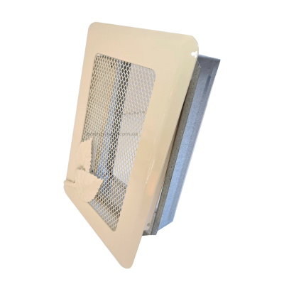 Вентиляційна решітка Darco Р2 light з листком, 195х175мм, беж