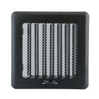 Вентиляційна решітка Darco Рж2 light, 195х175 мм, графіт 