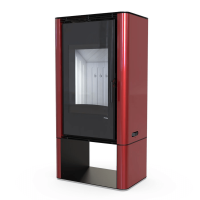 Сталева піч Defro Home SOLUM LOG червона