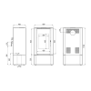 Печь камин Defro Home SOLUM LOG серая