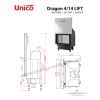 Камінна топка Unico DRAGON 4 Slim Raster LIFT 14кВт
