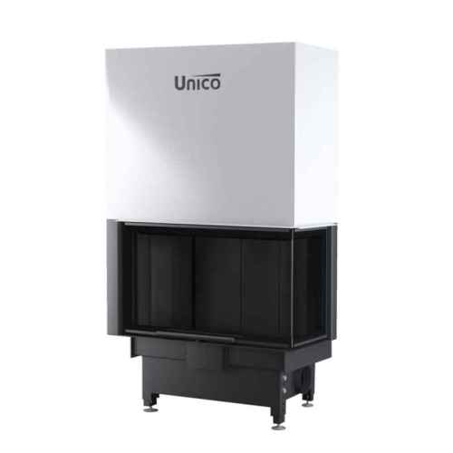 Камін кутовий Unico DRAGON 4B Raster Lift  (2 скла) 16кВт