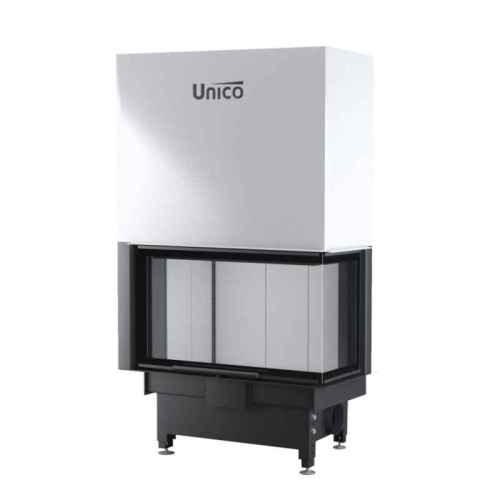 Камін кутовий Unico DRAGON 4B Raster Lift  (2 скла) 16кВт