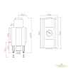 Тунельний камін Unico DRAGON 9 DUO Raster Standard, 13кВт