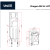 Камінна топка Unico DRAGON 2B XL Modern Lift 13 кВт