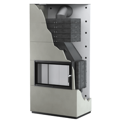 Камин в стиле лофт Unico Fusion D4 Lift