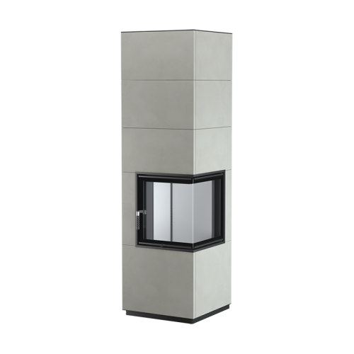 Угловой камин из бетона Unico Fusion D8B/5 (для Dragon 8B)
