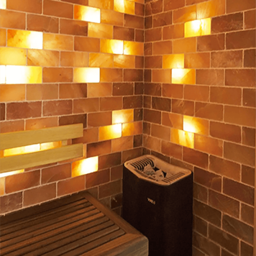 Кирпич из гималайской соли с пропилом 20x10x2,5 см