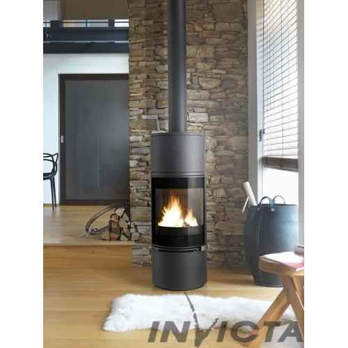 Печь чугунная ALCOR Invicta антрацит 6 кВт