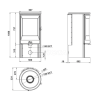 Печь-камин Invicta NEOSEN 3 VITRES