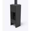 Дровяная печь Unico TIMO STEEL black