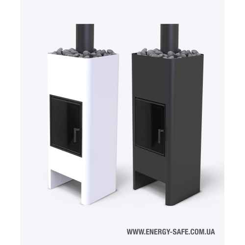 Дровяная печь Unico TIMO STEEL black