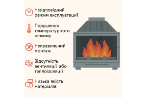 Почему трескаются каминные топки и как этого избежать