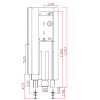 Камін з кутовим склом Unico NEMO 2B XL Raster Lift