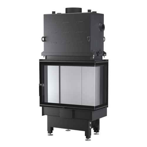 Камин c угловым стеклом Unico NEMO 2B XL Raster Standard, 15кВт