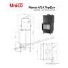Камін з водяним контуром Unico NEMO 4 Raster 21 кВт