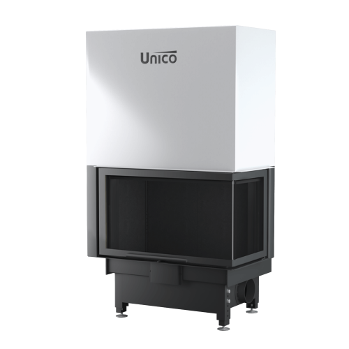 Кутова камінна топка Unico NEMO 4B Slim Modern LIFT, 20кВт