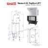Камінна топка з водяним контуром Unico NEMO 6XL Raster LIFT, 18кВт