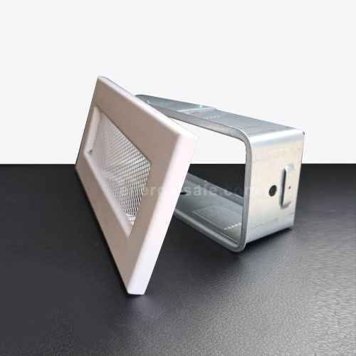 Решітка камінна без жалюзі VENTLAB 220x95, біла