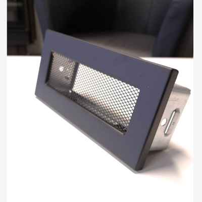 Вентиляционная решетка Ventlab KRVSM 220х95 мм, сетка, черная