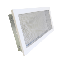 Вентиляційна решітка Ventlab KRVSM 450х220 мм, сітка, біла