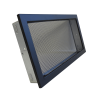 Вентиляційна решітка Ventlab KRVSM 450х220 мм, сітка, чорна