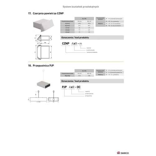 Дросельна заслонка Darco PJP 200x90 мм