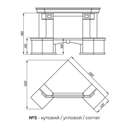 Каминный портал Браво Глория