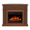 Каминокомплект ArtiFlame Linz AF23S коричневий с подсветкой