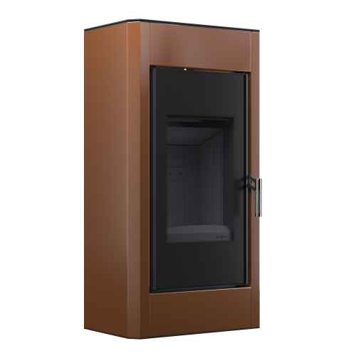 Стальная дровяная печь-камин BOKAR Aston ST 4380, 9 кВт, черная футировка
