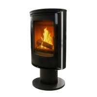 Дровяная поворотная печь на ножке Ember E16 VG Stahl