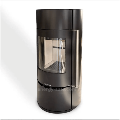 Камин-печь на дровах Color Stove Si_7 L BLACK STEEL