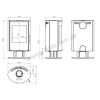 Піч на дровах Ember Stove E16 Stahl 6кВт