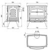 Чугунная печь Dovre 760 WD, 12кВт