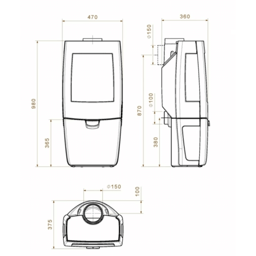 Печь на дровах Dovre Sense 203