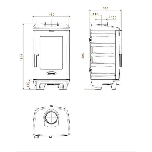 Чугунная печь Dovre BRUT 7 кВт