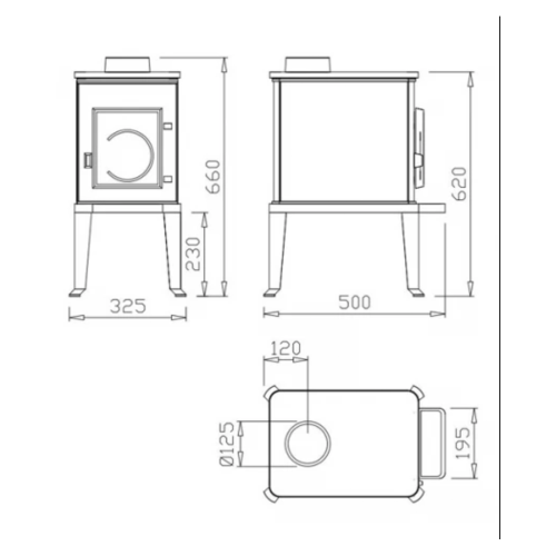 Чугунная печь Dovre 100 CBS