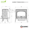 Чугунная печь KAWMET Premium NIKA S5 ECO, 11кВт