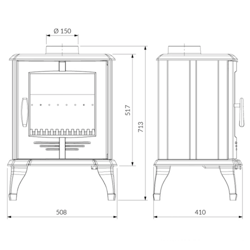 Чугунная печь KAWMET P8 EСO, 8 кВт