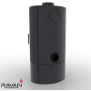 Чугунная печь-камин Ravan Auron Box 12 кВт на дровах
