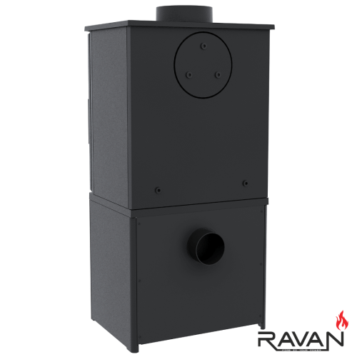 Чугунная печь камин Ravan Magic 10 кВт на дровах